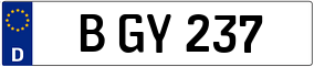 Trailer License Plate